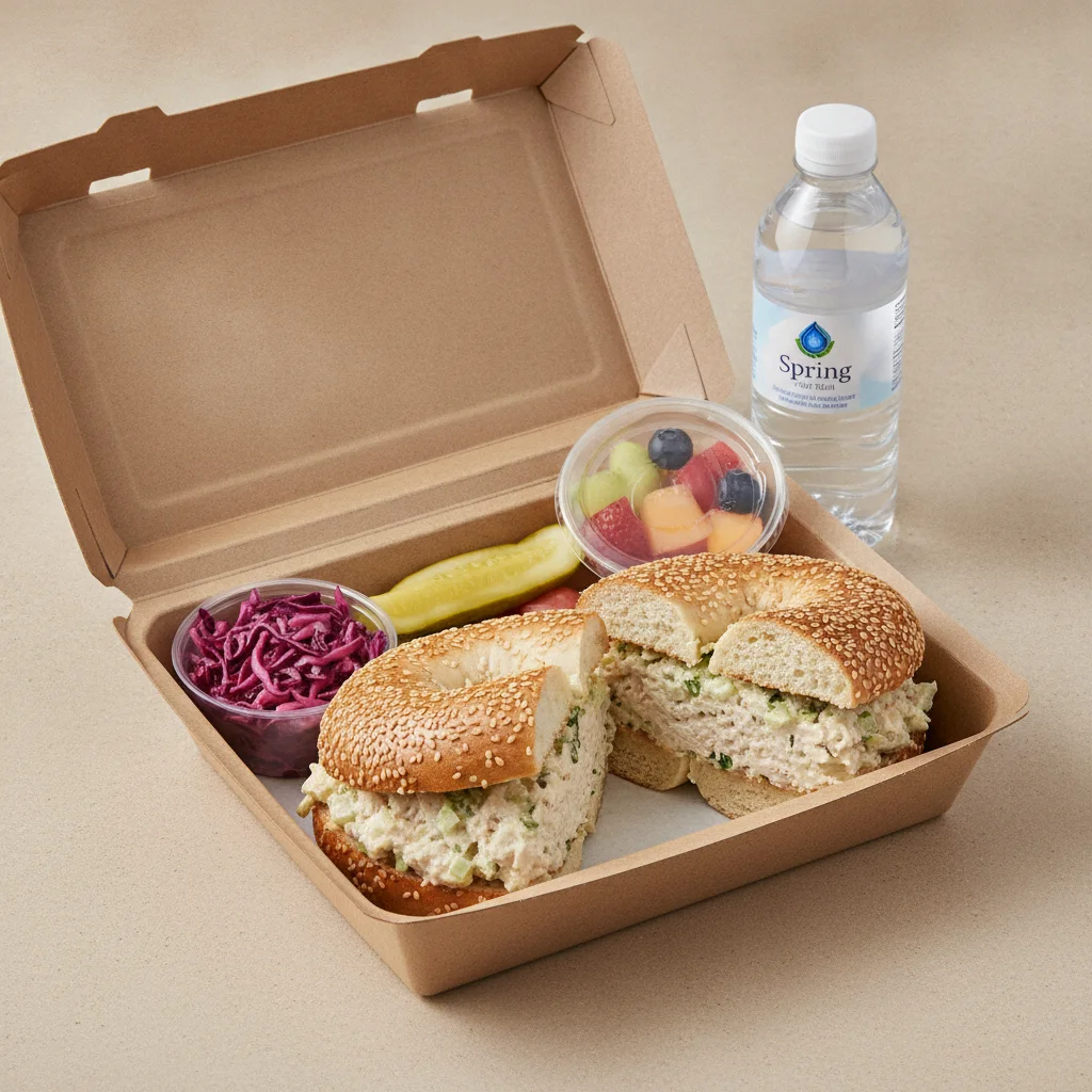 Gluten Free Boxed Lunch — Chicken Salad / Bottled Water Gluten Free Boxed Lunch — Chicken Salad / Bottled Water