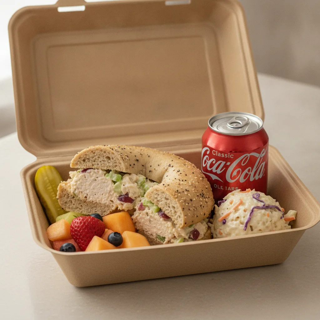 Gluten Free Boxed Lunch — Chicken Salad / Regular Soda Gluten Free Boxed Lunch — Chicken Salad / Regular Soda