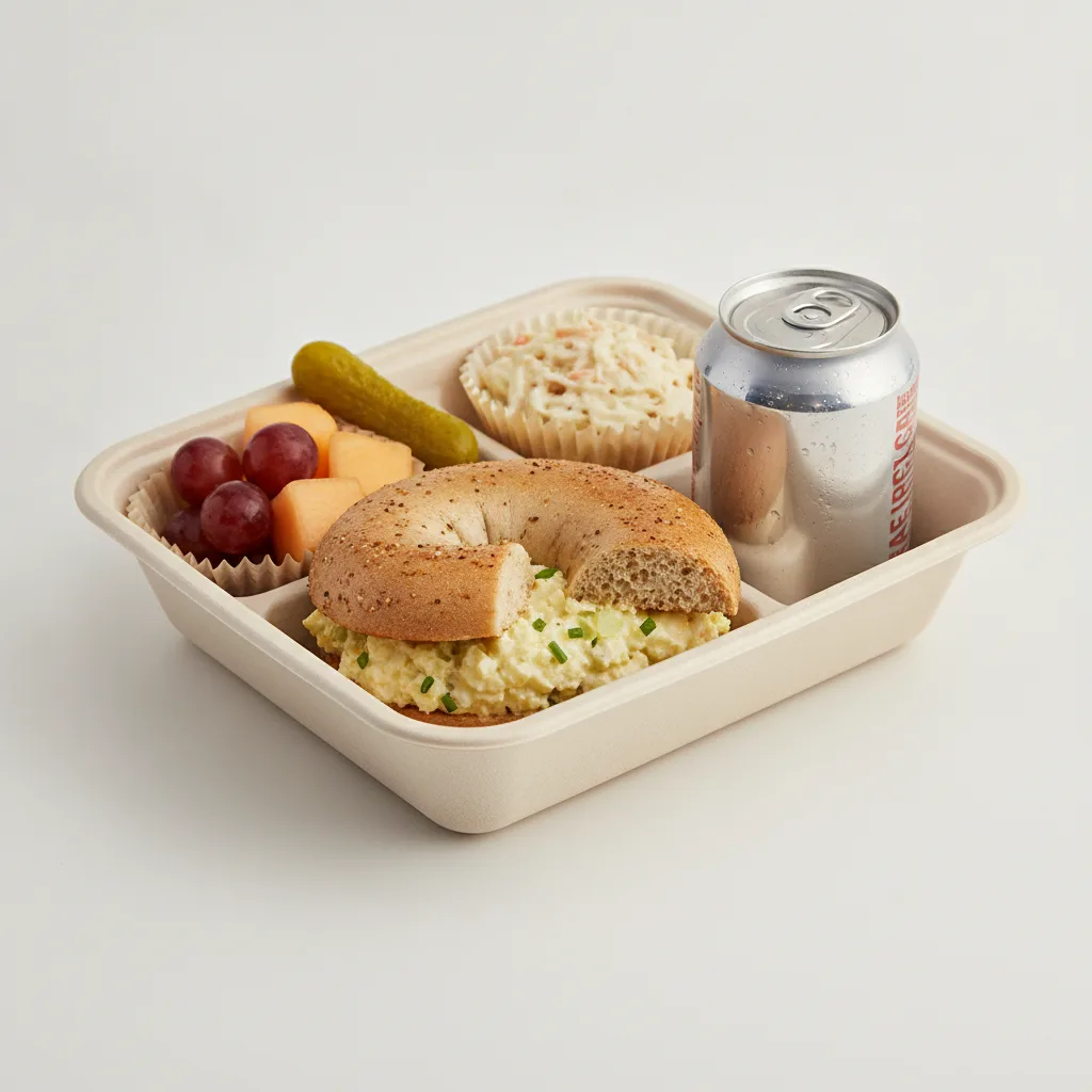 Gluten Free Boxed Lunch — Egg Salad / Regular Soda Gluten Free Boxed Lunch — Egg Salad / Regular Soda