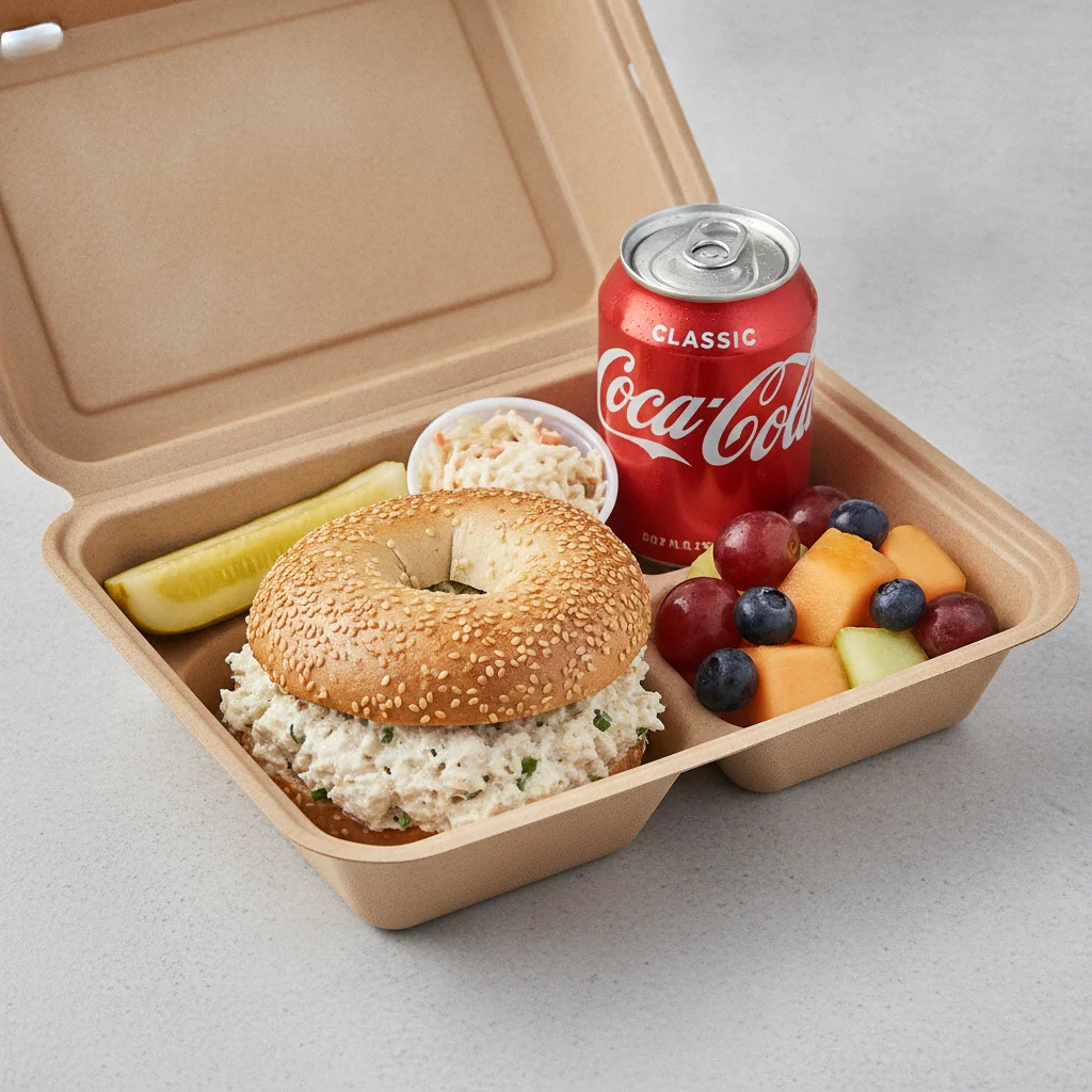 Gluten Free Boxed Lunch — Zucker's Classic Whitefish Salad / Regular Soda Gluten Free Boxed Lunch — Zucker's Classic Whitefish Salad / Regular Soda