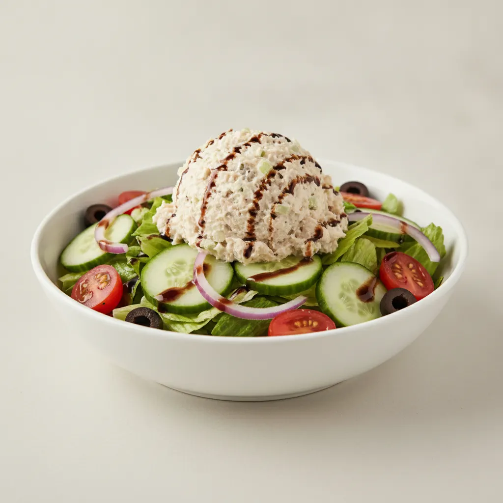 Garden Salad - Balsamic With Chicken Salad Garden Salad - Balsamic With Chicken Salad