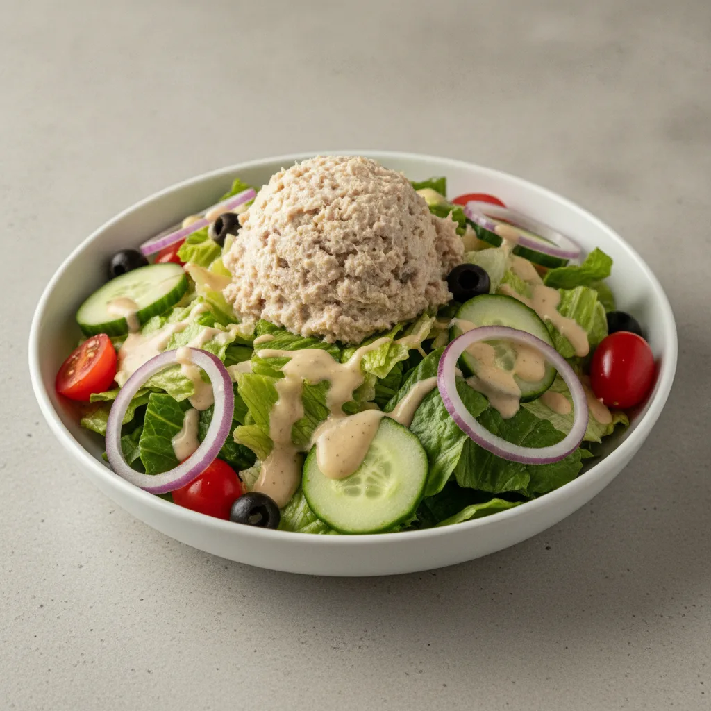 Garden Salad - Caesar With Tuna Salad Garden Salad - Caesar With Tuna Salad
