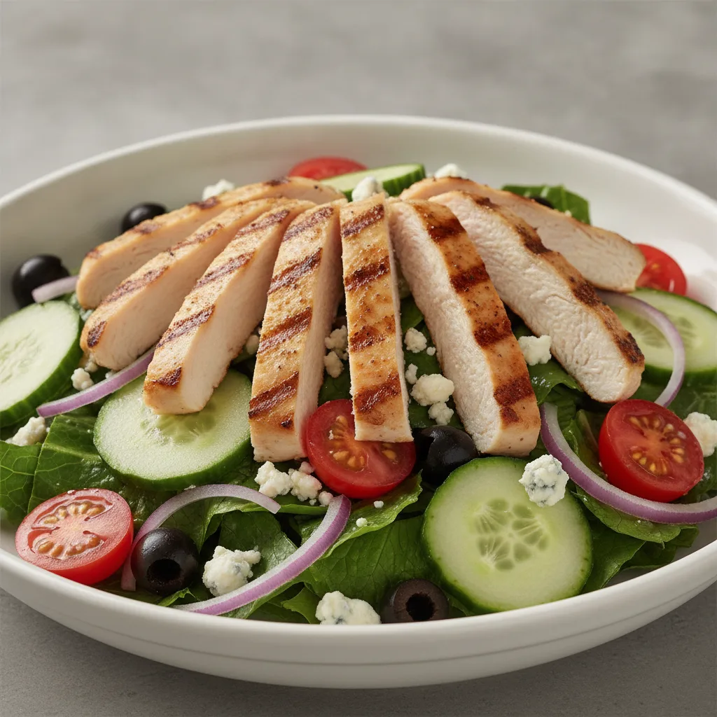 Garden Salad - Blue Cheese With Grilled Chicken Garden Salad - Blue Cheese With Grilled Chicken