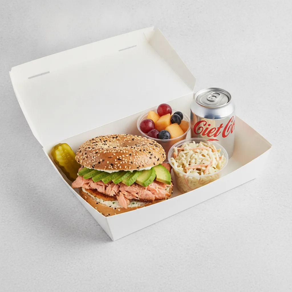Gluten Free Boxed Lunch — The Flatiron / Diet Soda