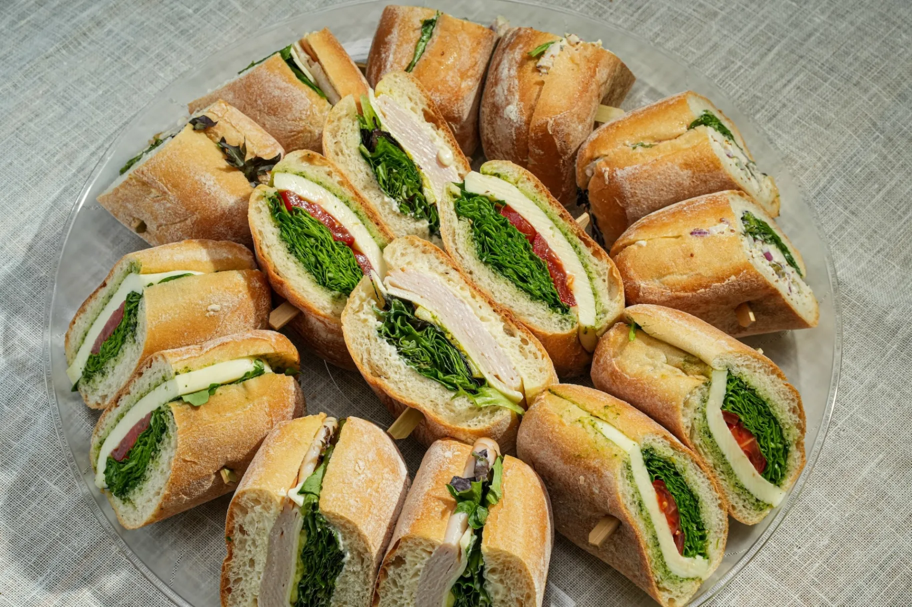 Turkey and Provolone Sandwich Platter - Gluten Free