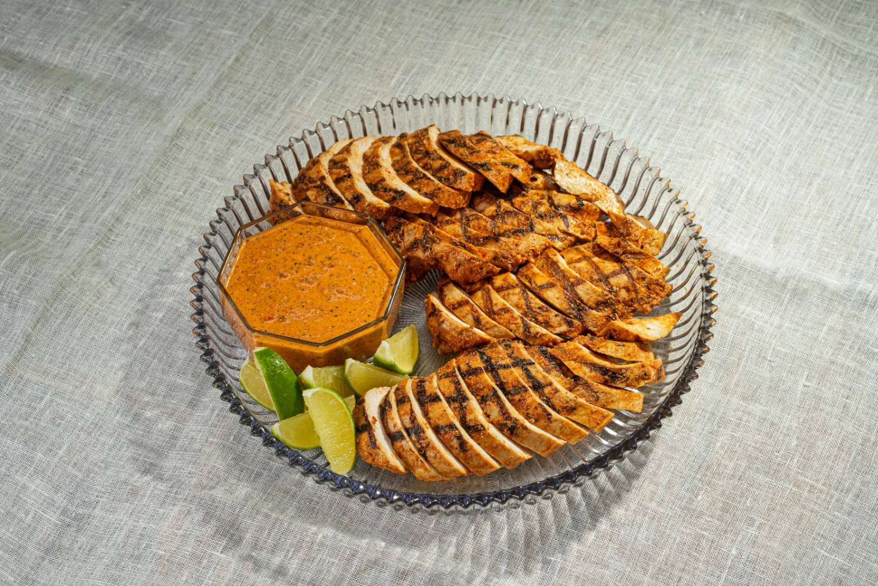 Chili Lime Chicken with Sunflower Seed Romesco