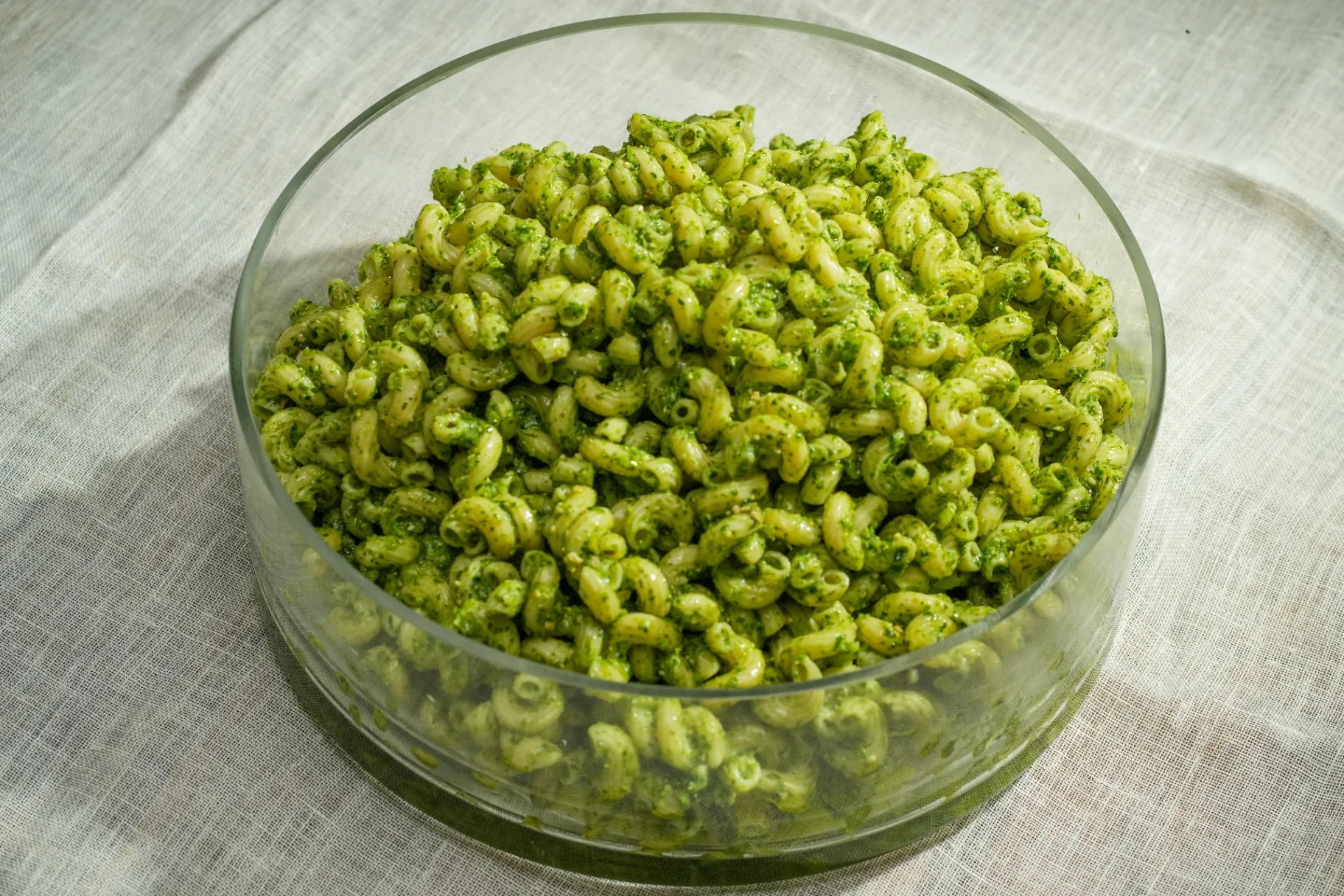Pasta Salad with Basil and Arugula Pesto