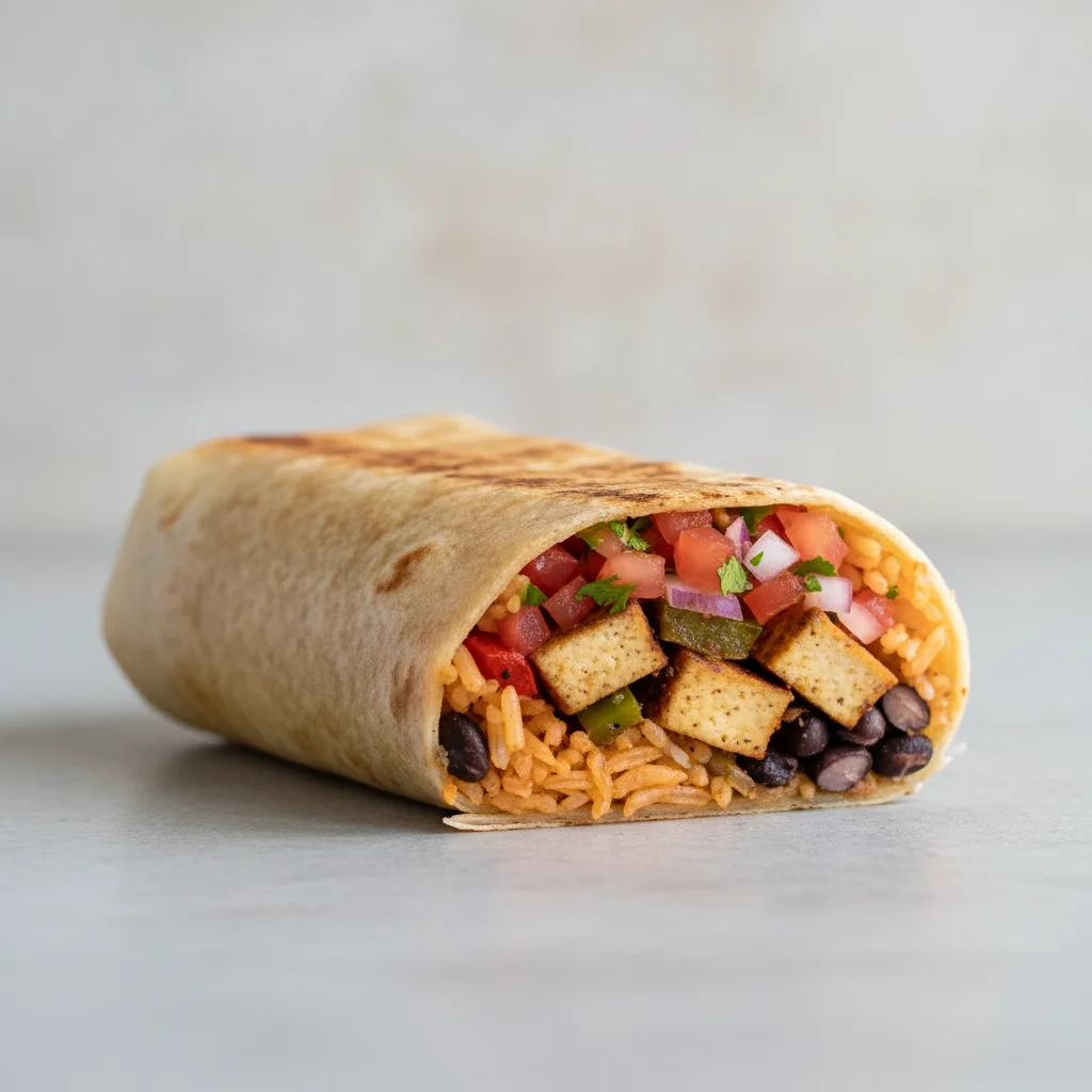 Dairy-Free Burrito with Al Pastor Tofu & Veggies Dairy-Free Burrito with Al Pastor Tofu & Veggies