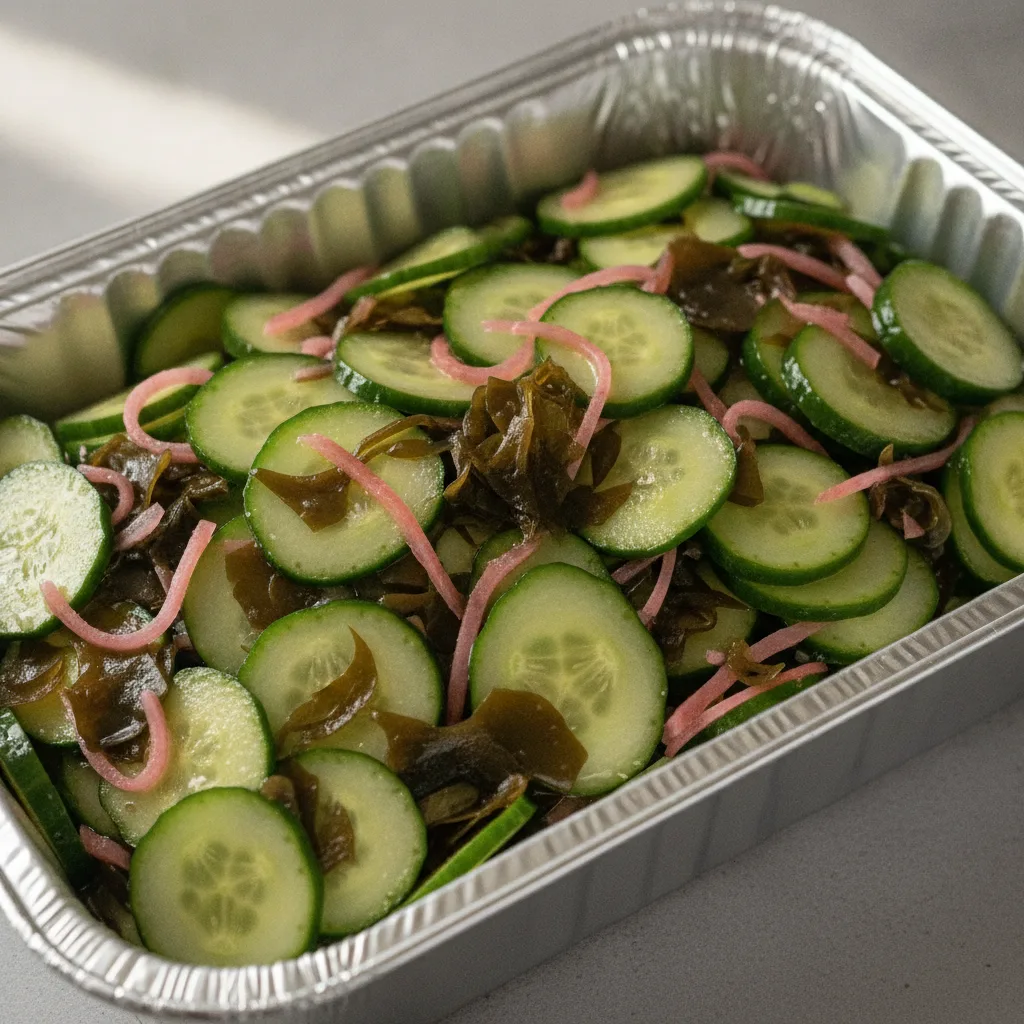Wakame Cucumber Salad with Sushi Ginger - Half Pan