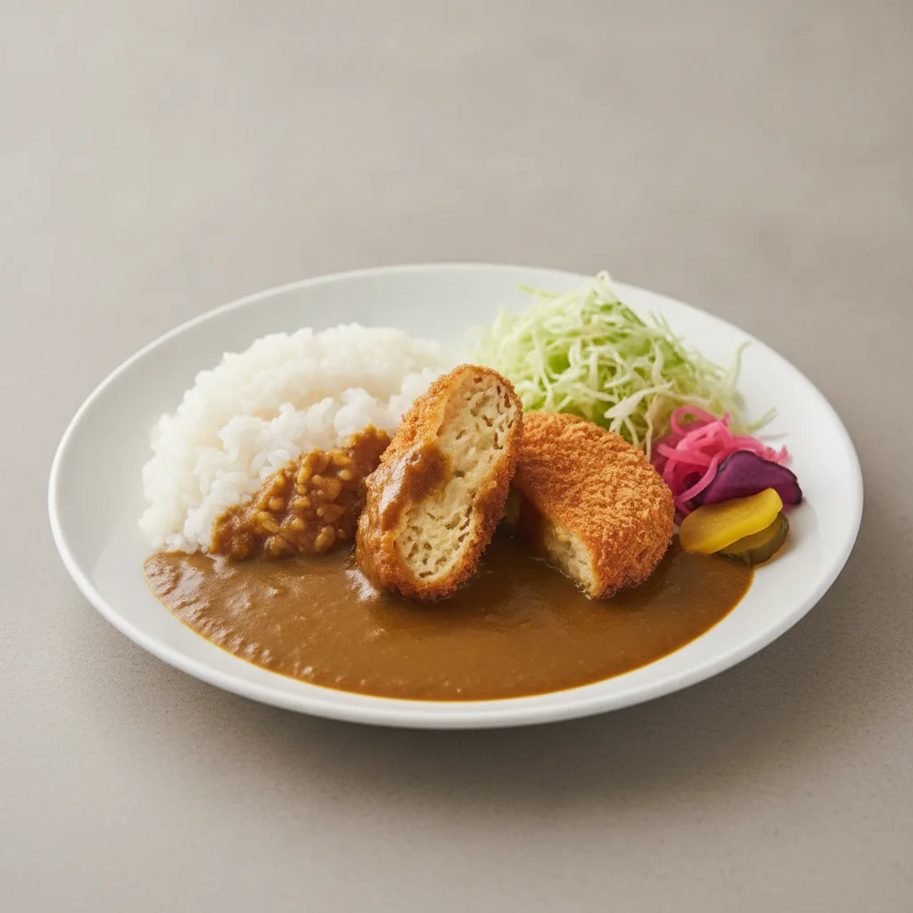 Japanese Potato Croquette Curry