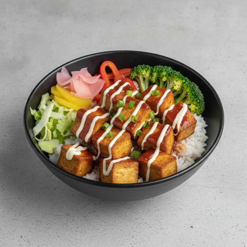 Spicy Golden Tofu Bowl