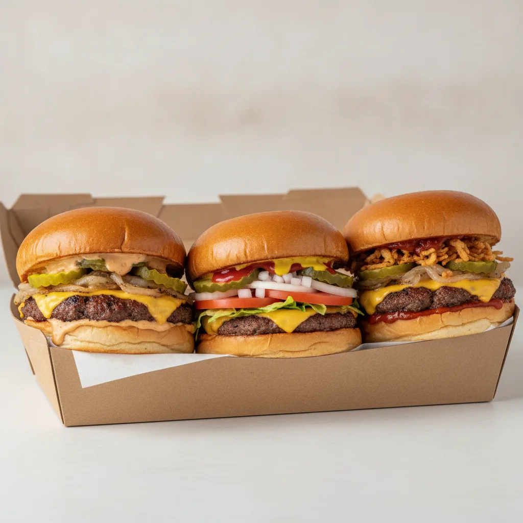 Burger Box - Yeanie's Burger, Classic Burger, Smash Burger