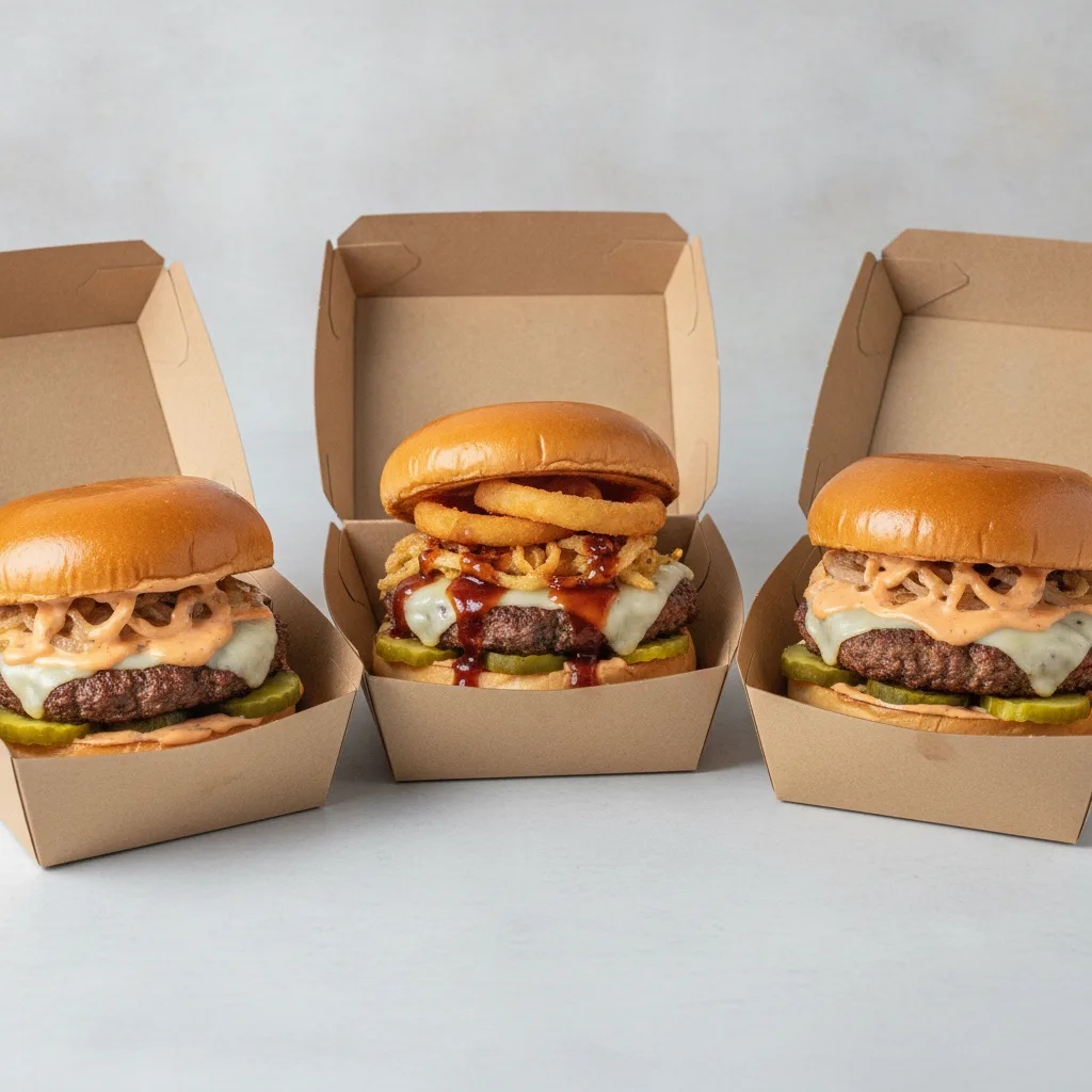 Burger Box - Yeanie's Burger, Smash Burger, Veggie Burger