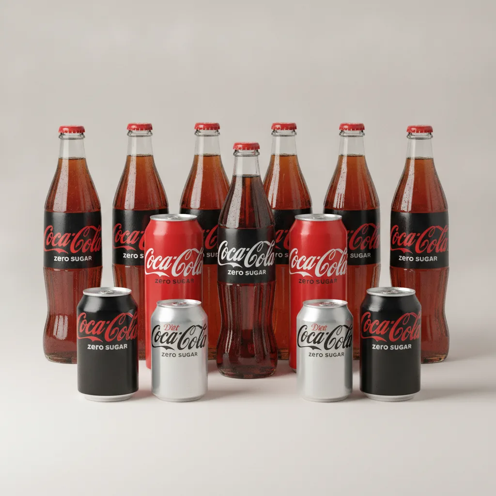 Assorted Individual Sodas - Half Diet & Half Regular Sodas
