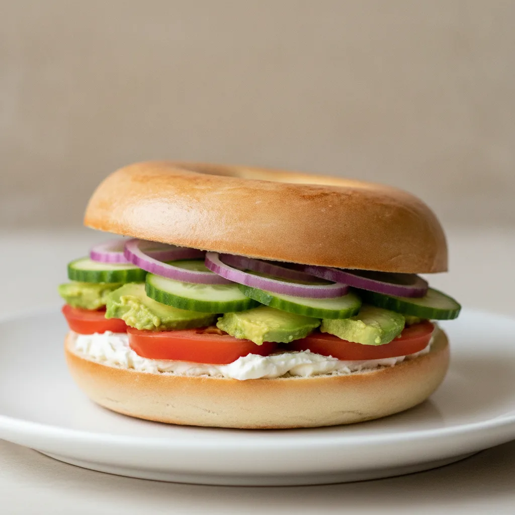 Veggie's Basic Bagel with Avocado