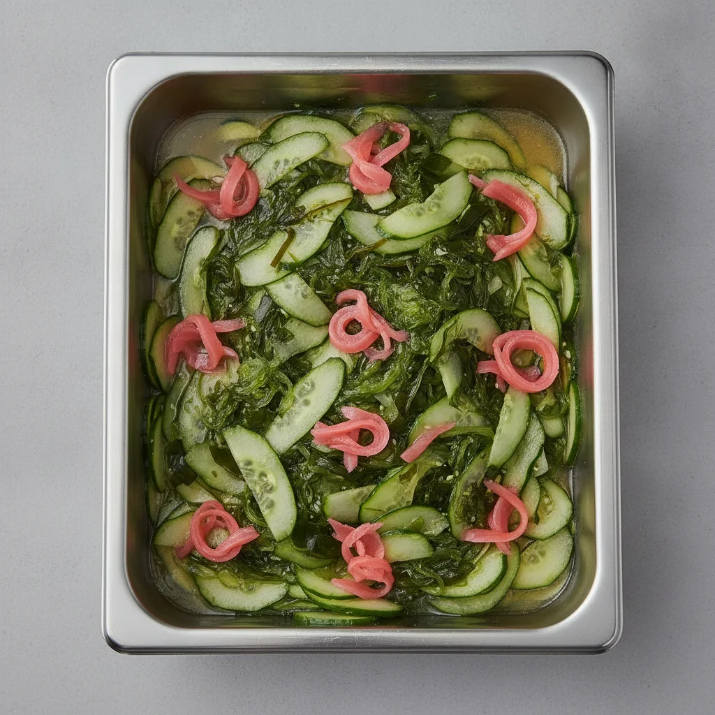 Wakame Cucumber Salad with Sushi Ginger - Full Pan