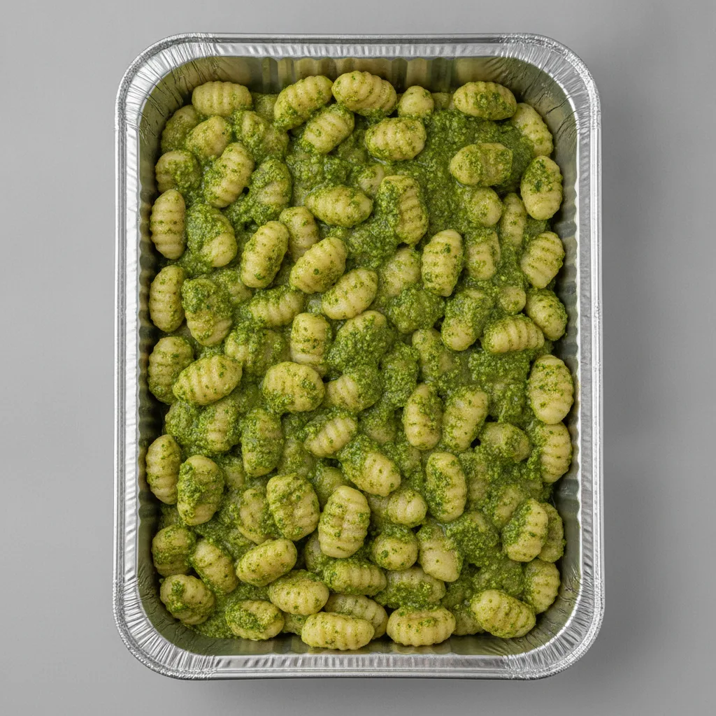 Gluten Free Gnocchi Al Pesto (Full Tray) Gluten Free Gnocchi Al Pesto (Full Tray)