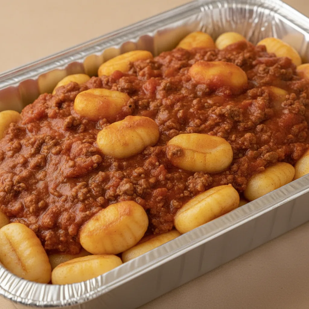 Gnocchi Alla Bolognese (Half Tray) Gnocchi Alla Bolognese (Half Tray)
