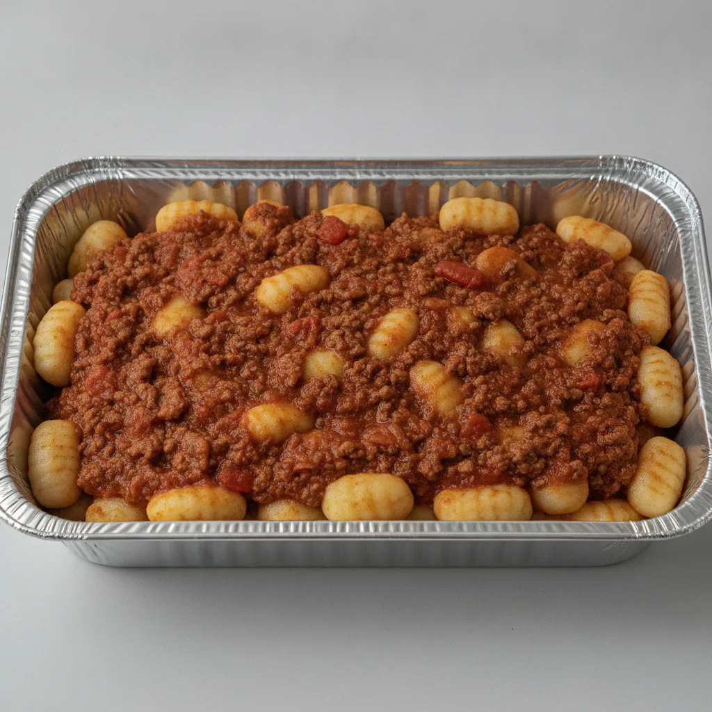 Gluten Free Gnocchi Alla Bolognese (Full Tray) Gluten Free Gnocchi Alla Bolognese (Full Tray)