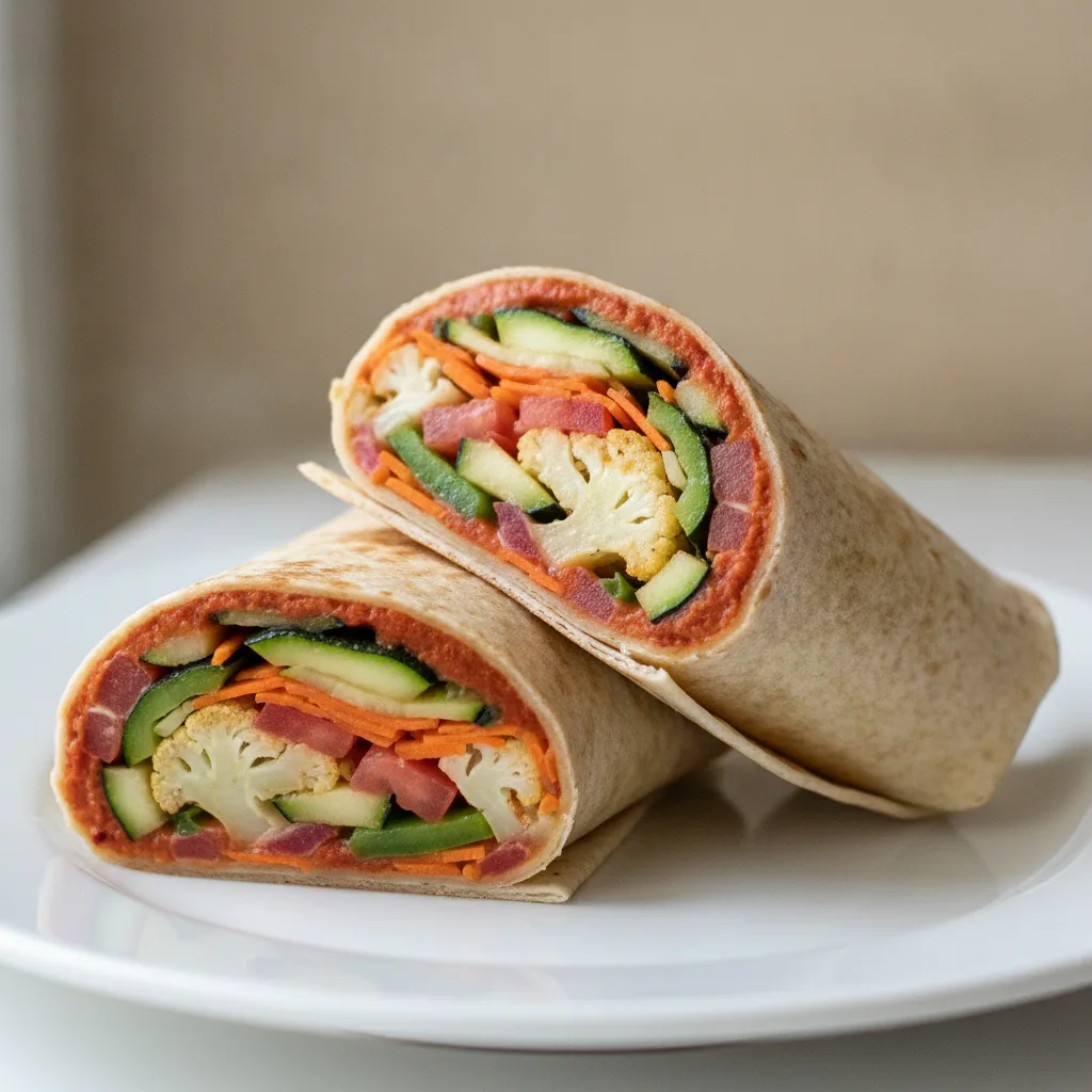 Veggie and Hummus Wrap (Vegan)