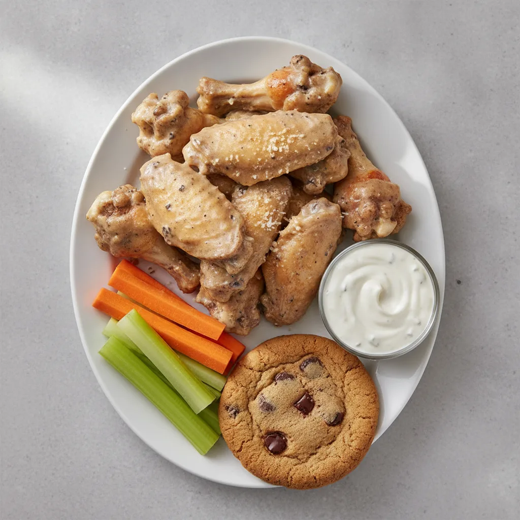 Truffle Garlic Parmesan WIngs with Ranch