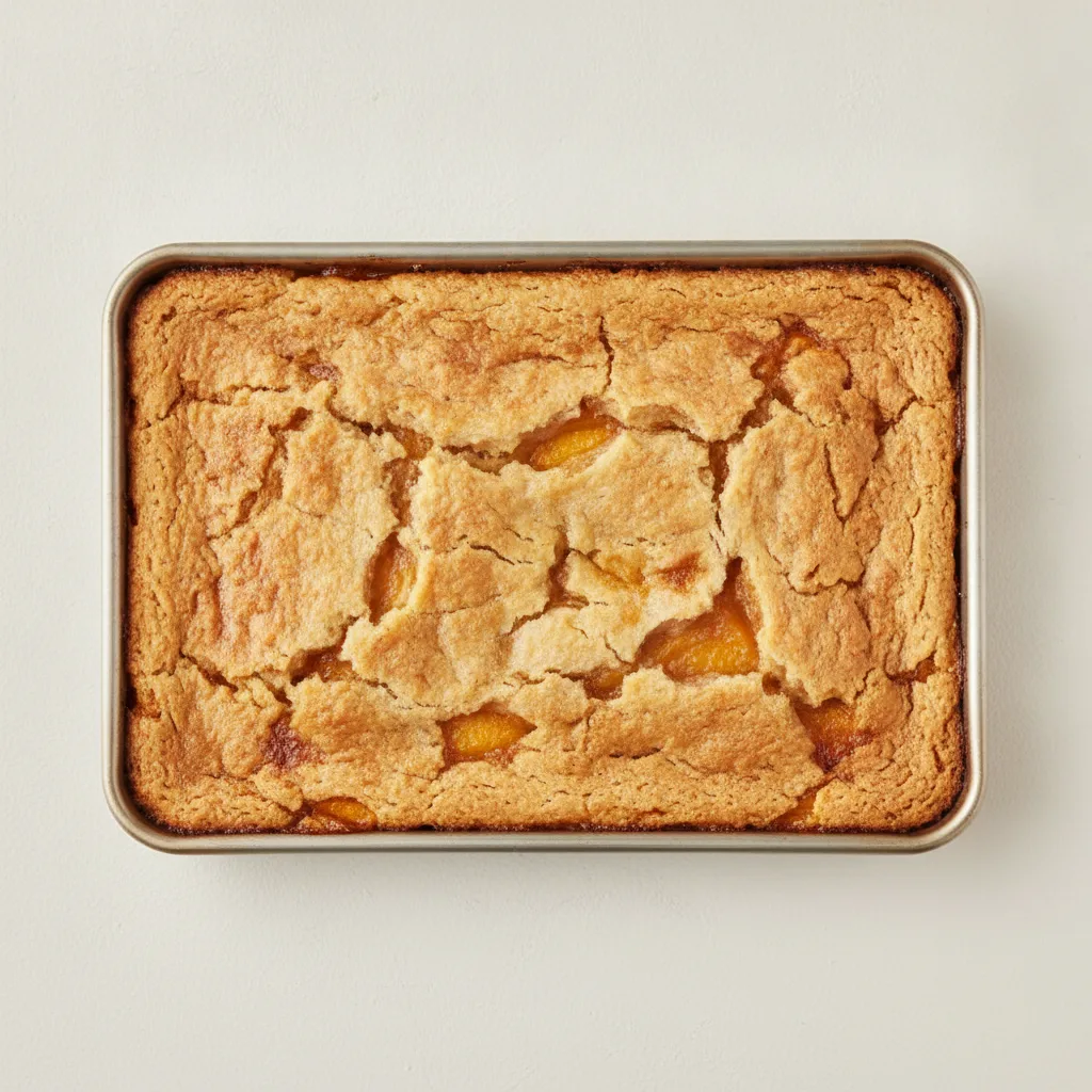 Tray of Peach Cobbler Tray of Peach Cobbler