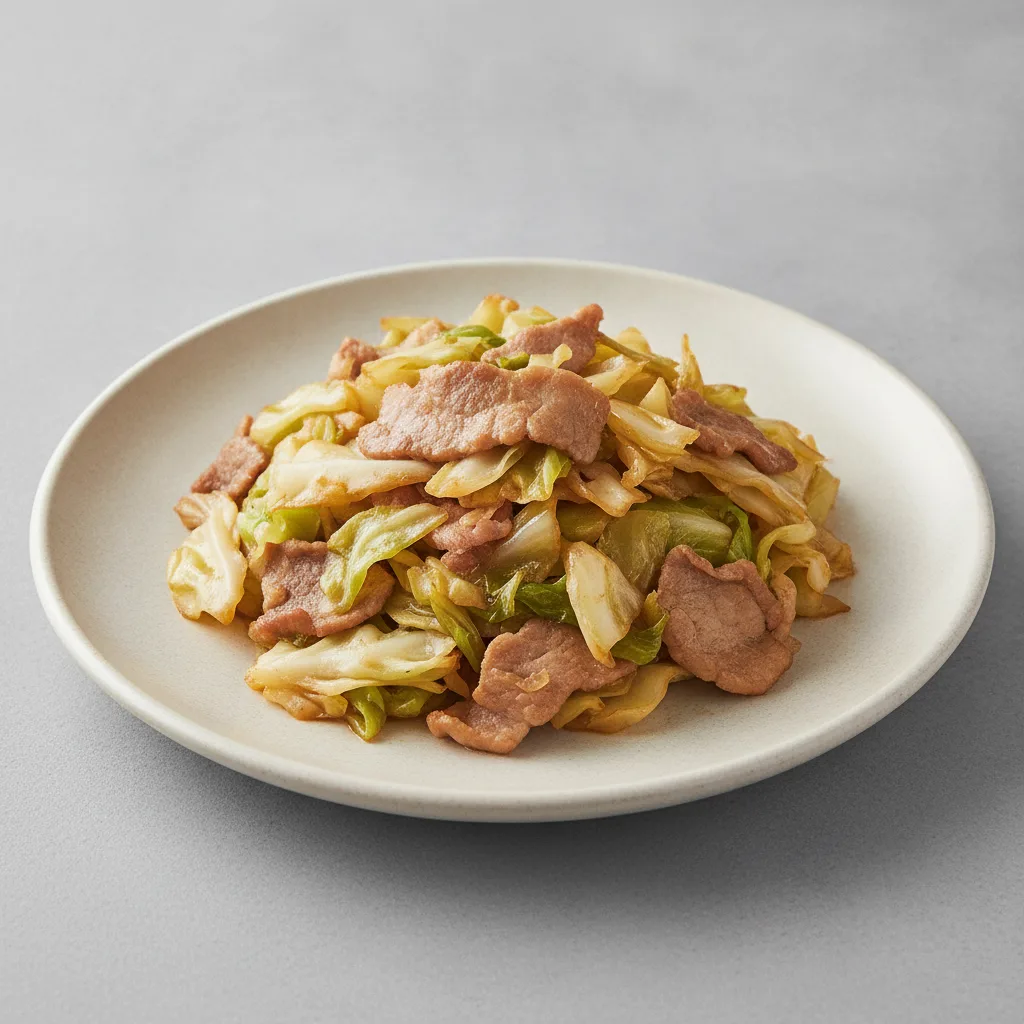 Fried Cabbage with Pork Fried Cabbage with Pork