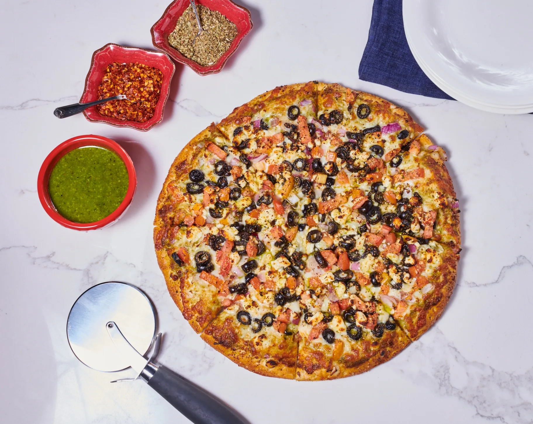 8" Greek Sheek Pizza