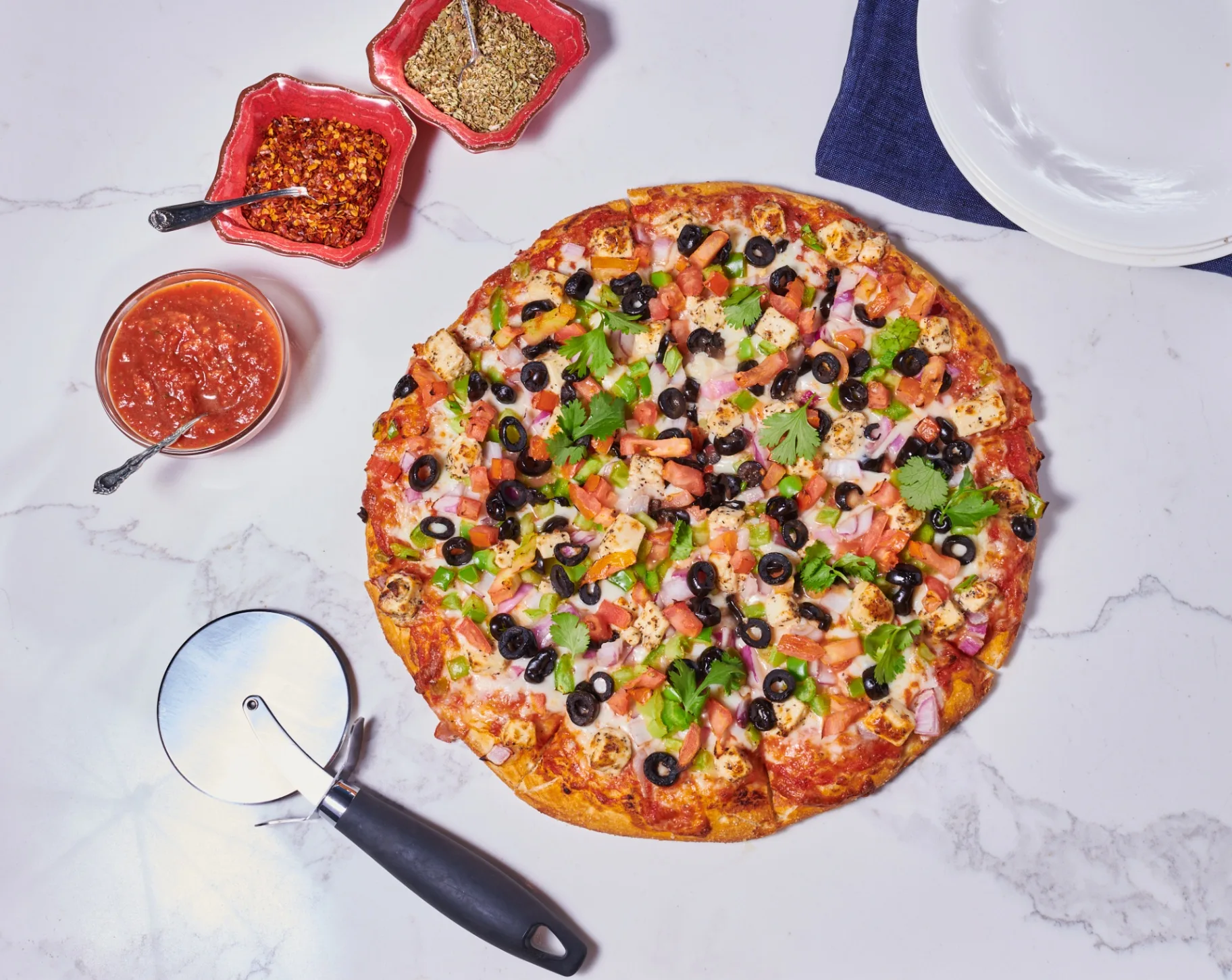 16" Pep Paneer Pizza - Medium