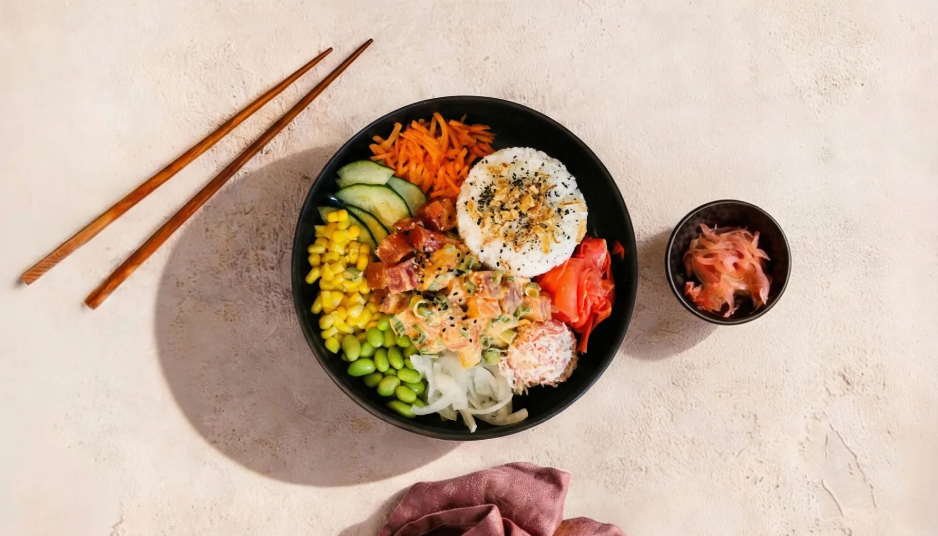 The OG Poke (Sriracha Aioli and Sesame Miso)