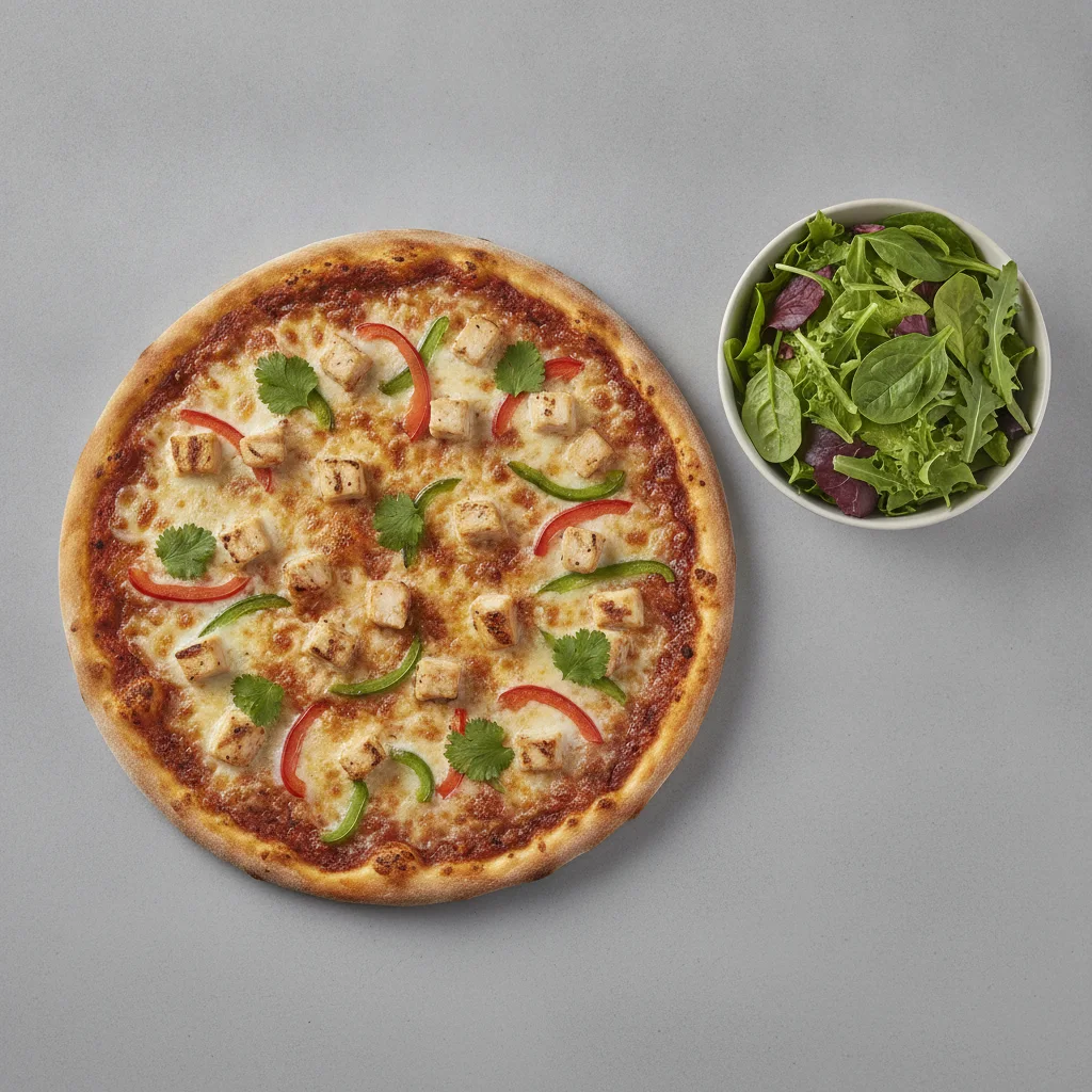 8" Chillifornia Chicken Pizza - Hot + Spring Mix Salad