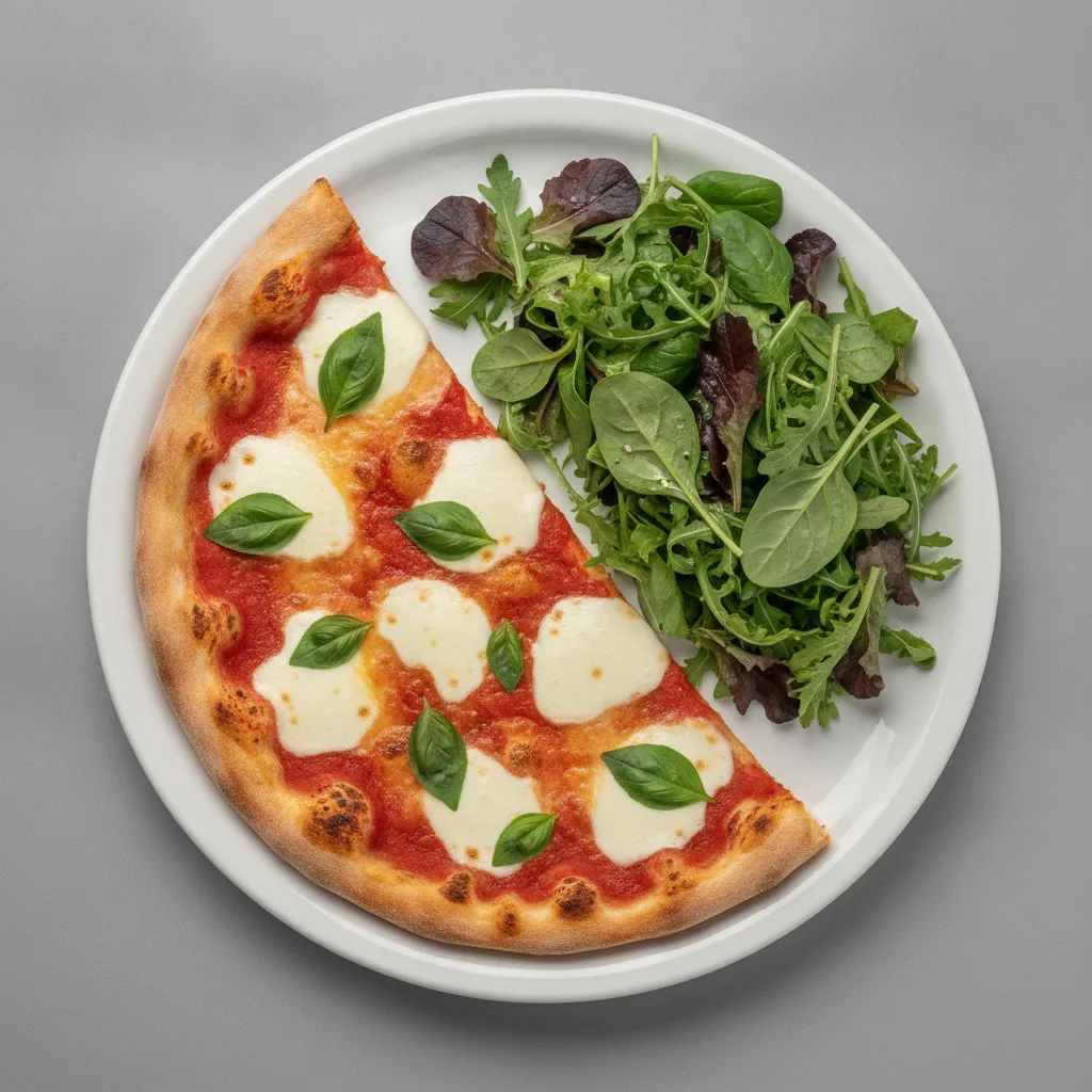 Gluten Free: Half Margherita Pizza + Spring Mix Salad