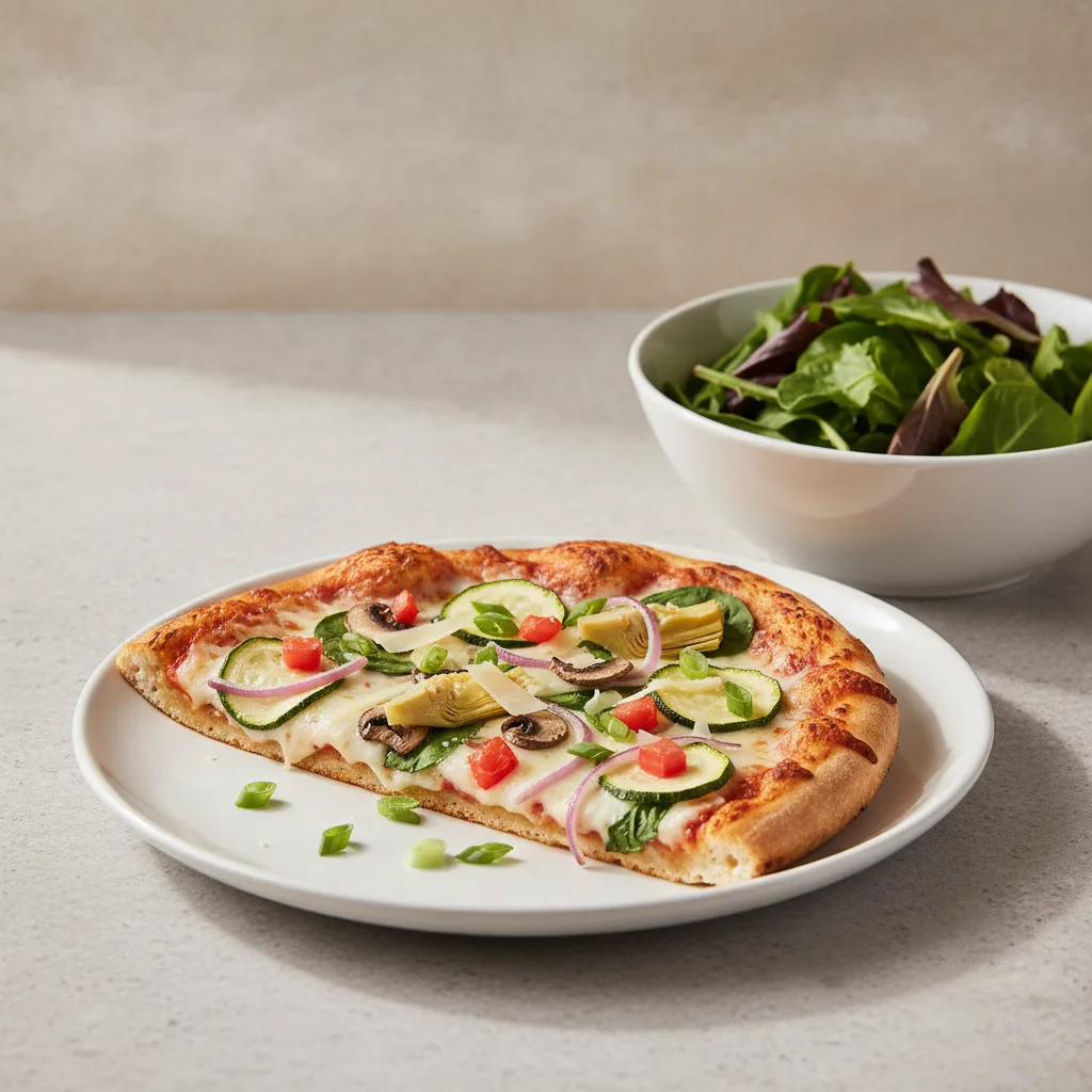 Gluten Free: Half Okie Dokie Artichokie Pizza + Spring Mix Salad