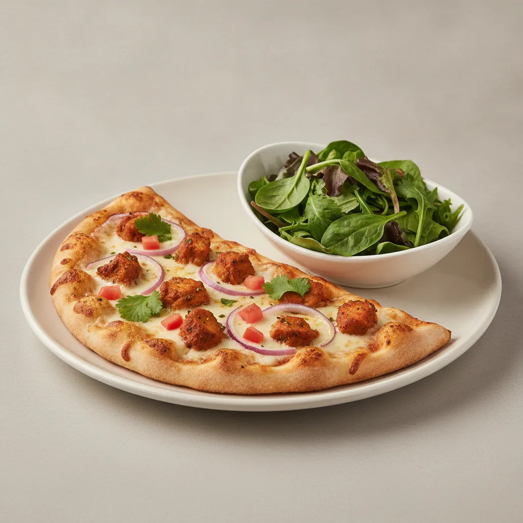Gluten Free: Half Chicken Pizza Masala (Mild) + Spring Mix Salad