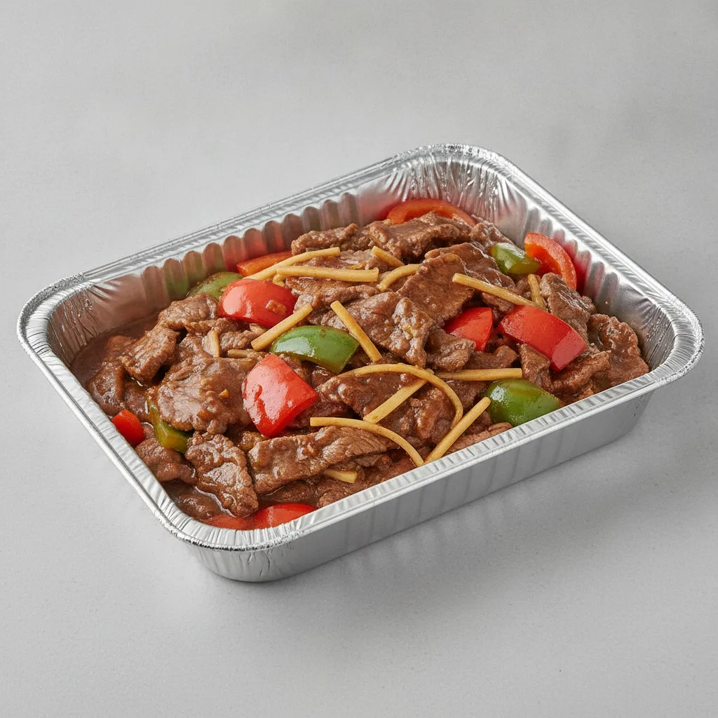 Pepper Steak half Tray Pepper Steak half Tray