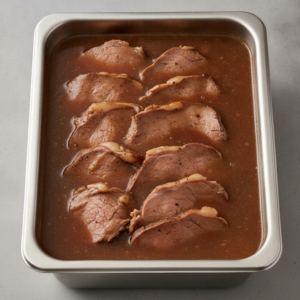 Roast Beef in Gravy half Tray Roast Beef in Gravy half Tray
