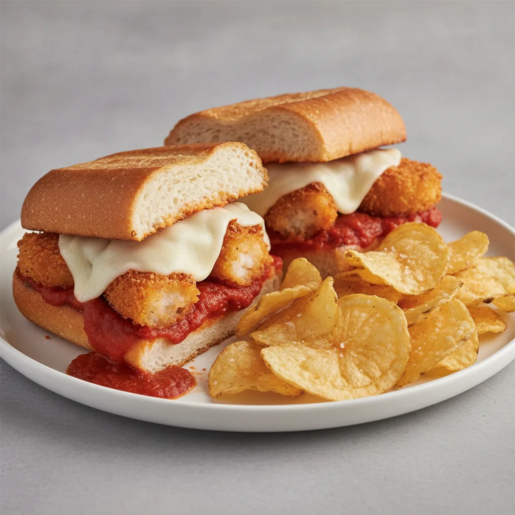 Shrimp Parmigiana Sandwich