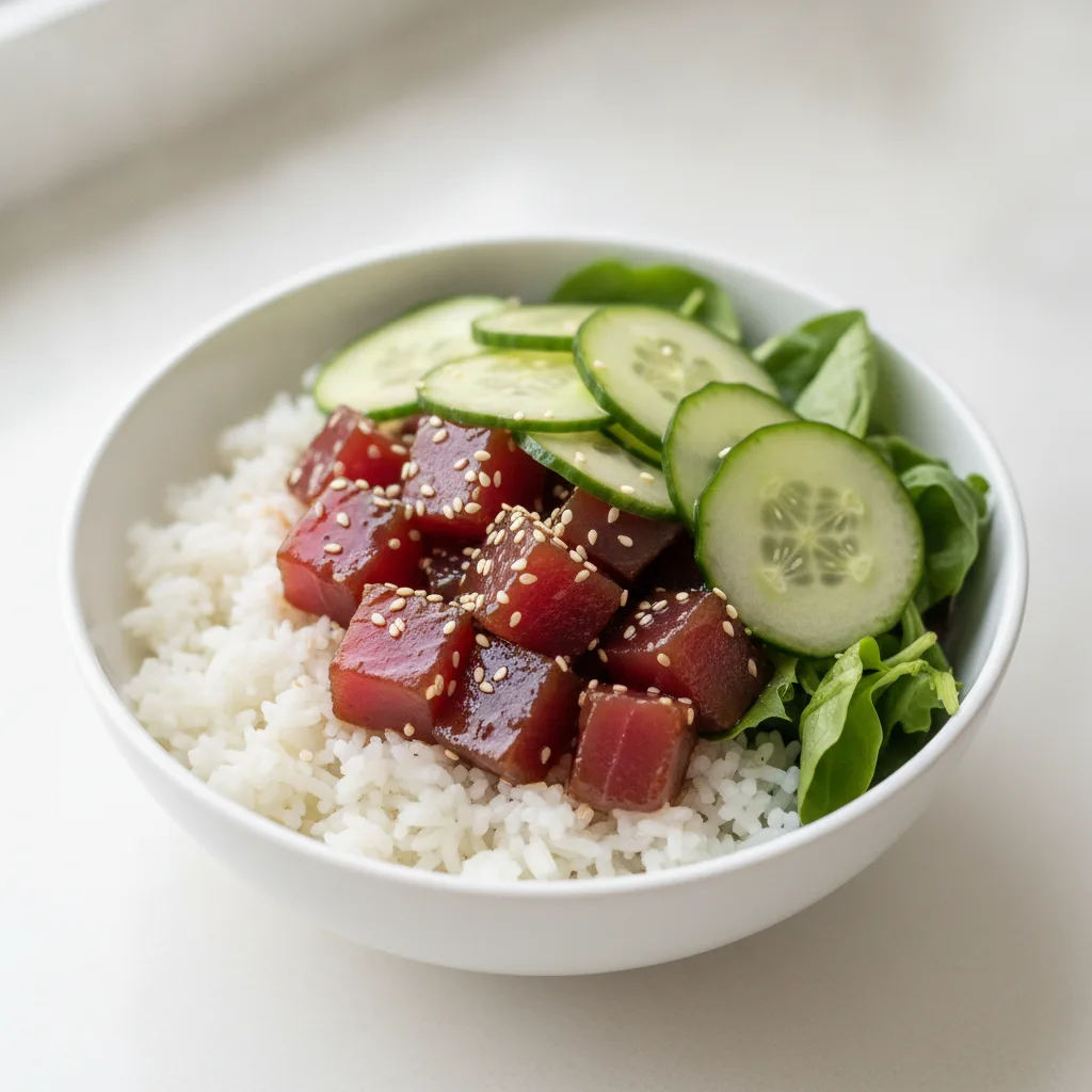 Tuna Shoyu Poke Bowl - Gluten Free Tuna Shoyu Poke Bowl - Gluten Free