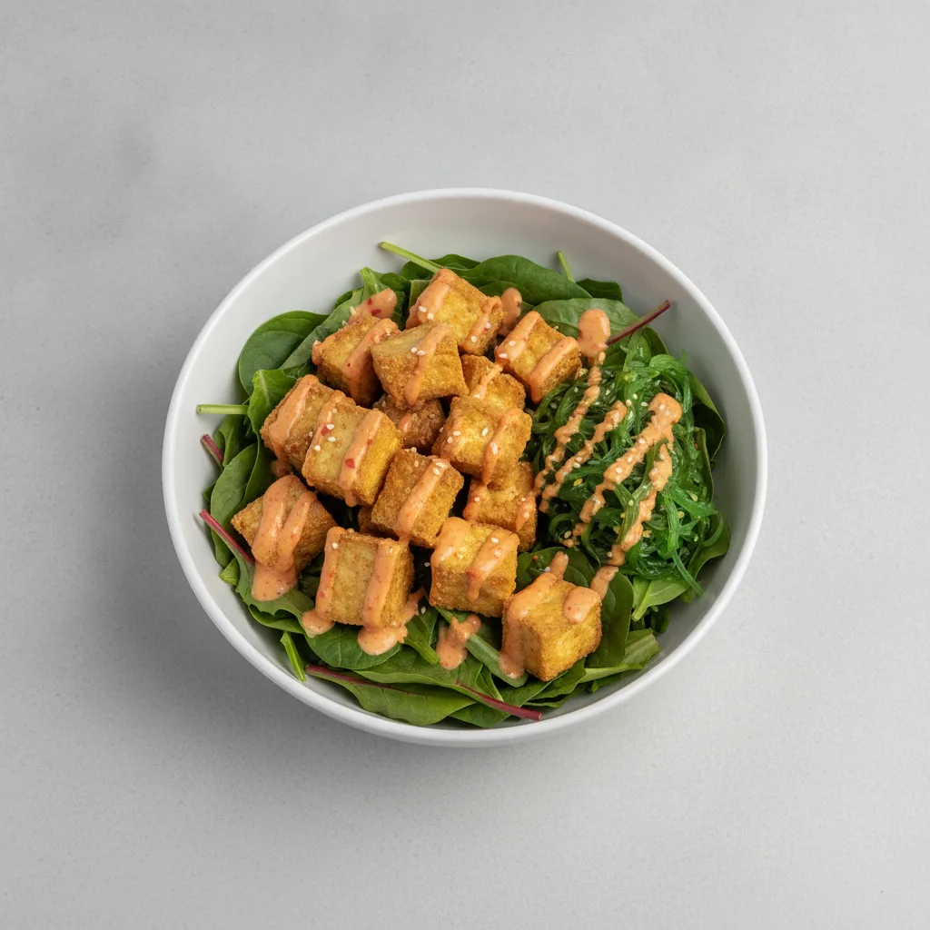 Spicy Mayo Tofu Salad Bowl Spicy Mayo Tofu Salad Bowl