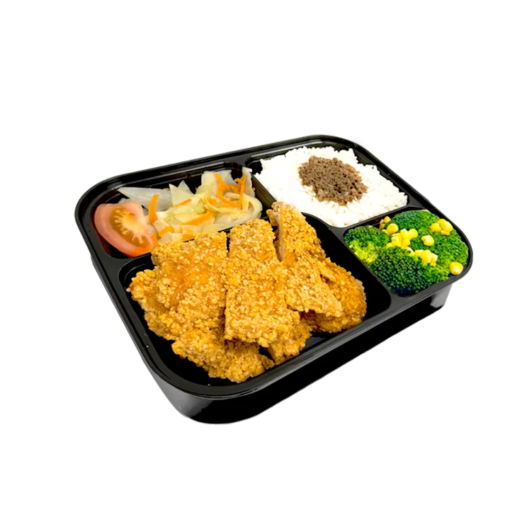 Pepper Chicken Cutlet Rice Plate