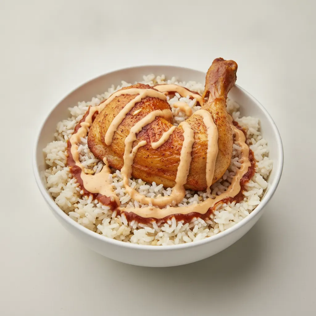 Mild Chicken Leg Quarter and Rice Bowl Mild Chicken Leg Quarter and Rice Bowl