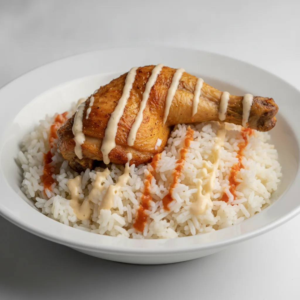 Medium Chicken Leg Quarter and Rice Bowl Medium Chicken Leg Quarter and Rice Bowl