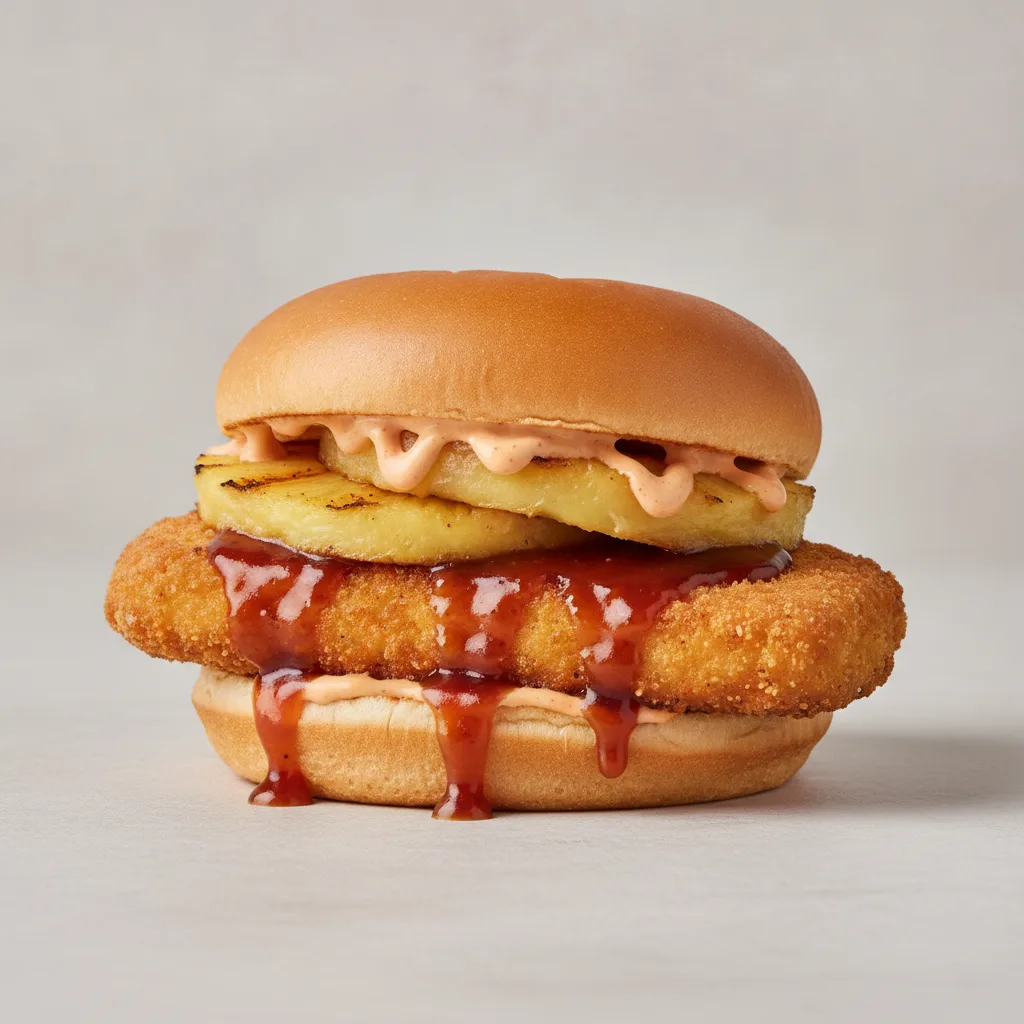 Sweet Teriyaki Smash Beyond "Chicken" Sandwich Sweet Teriyaki Smash Beyond "Chicken" Sandwich