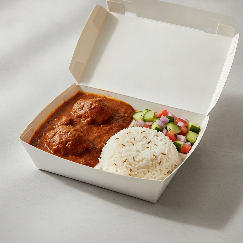 Chicken Vindaloo Boxed Lunch Chicken Vindaloo Boxed Lunch