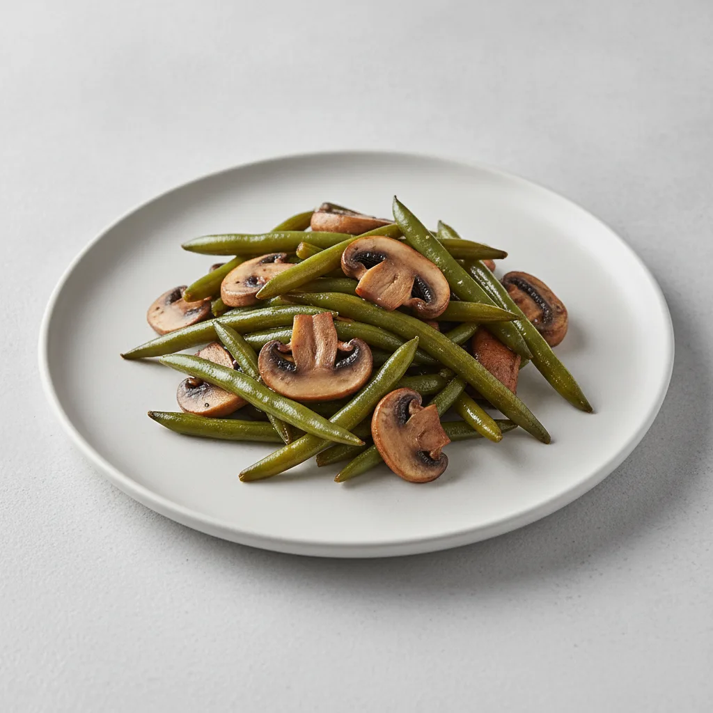 Green Beans and Cremini Mushrooms - Large