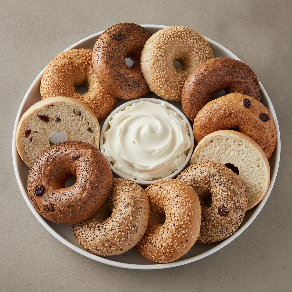 Bagel and Cream Cheese Platter Bagel and Cream Cheese Platter