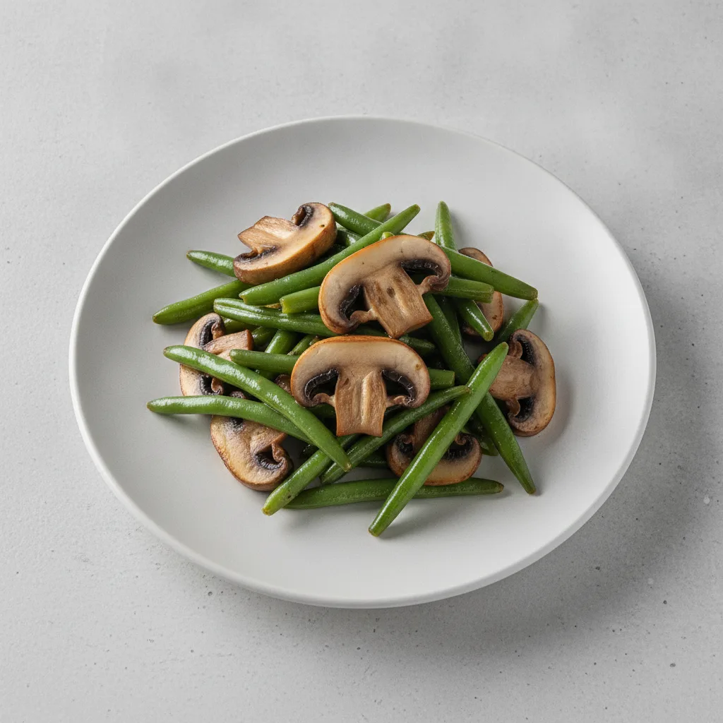 Green Beans and Cremini Mushrooms - Small Green Beans and Cremini Mushrooms - Small