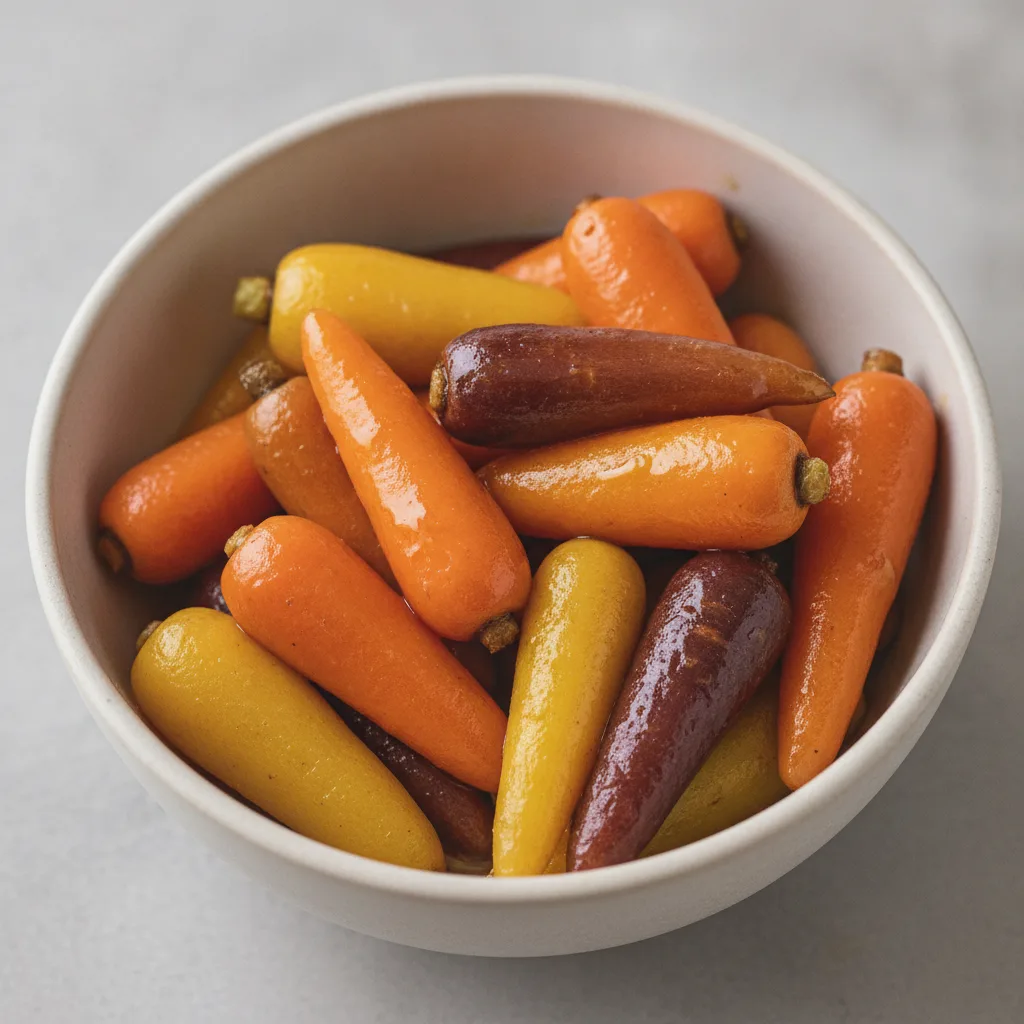 Honey Glazed Baby Heirloom Carrots - Small Honey Glazed Baby Heirloom Carrots - Small