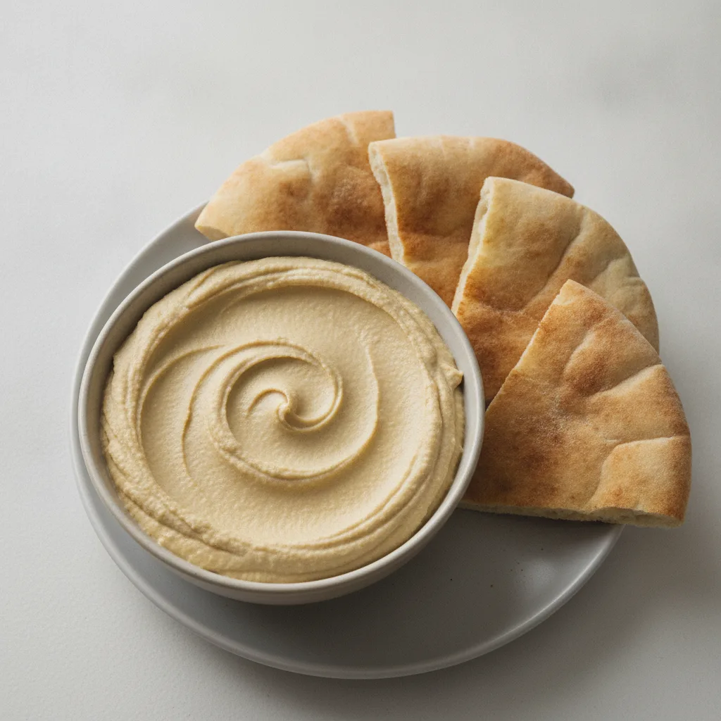 Hummus and Pita Bread Hummus and Pita Bread