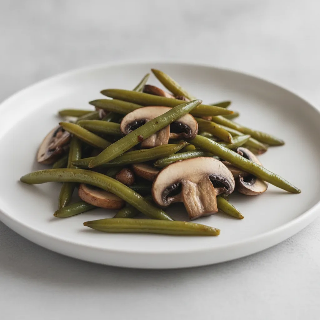 Green Beans and Cremini Mushrooms - Small
